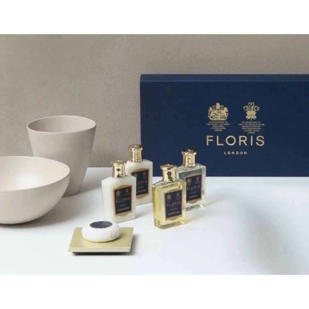 Floris Gift Set Cefiro London Shampoo Conditioner Body Wash & Lotion Soap